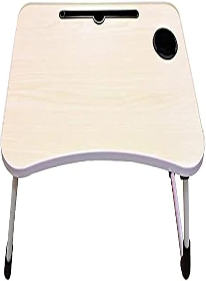 Detachable Folding Table On Bed Office Table Wood Laptop Desk-begie